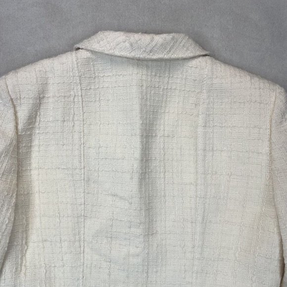 Valentino Boutique Vintage Wool Blazer Vanilla Shawl Collar Made in Italy - Picture 7 of 11